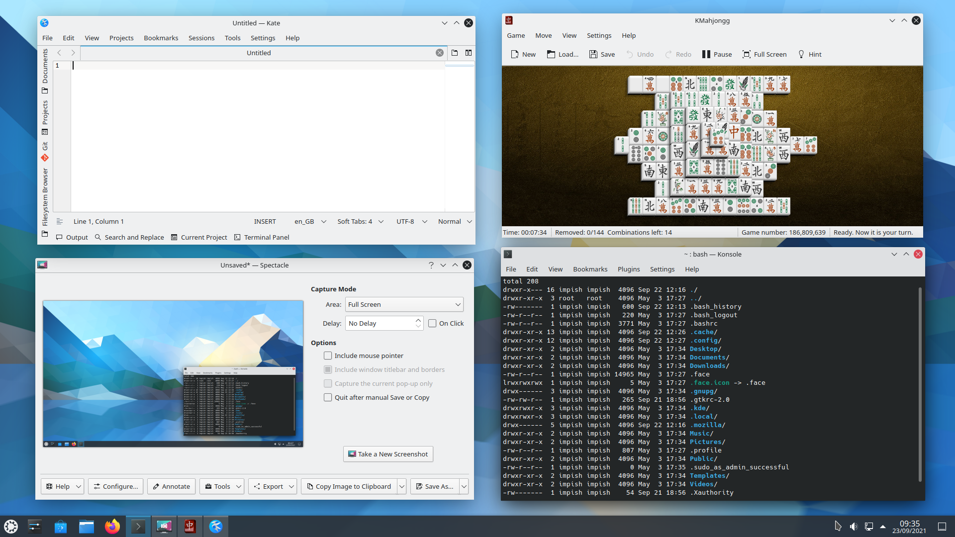 kubuntu-21.10-desktop-amd64.iso screenshot 2