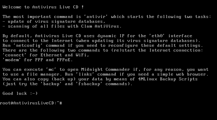 AntivirusLiveCD-31.0-0.102.0.iso screenshot 1