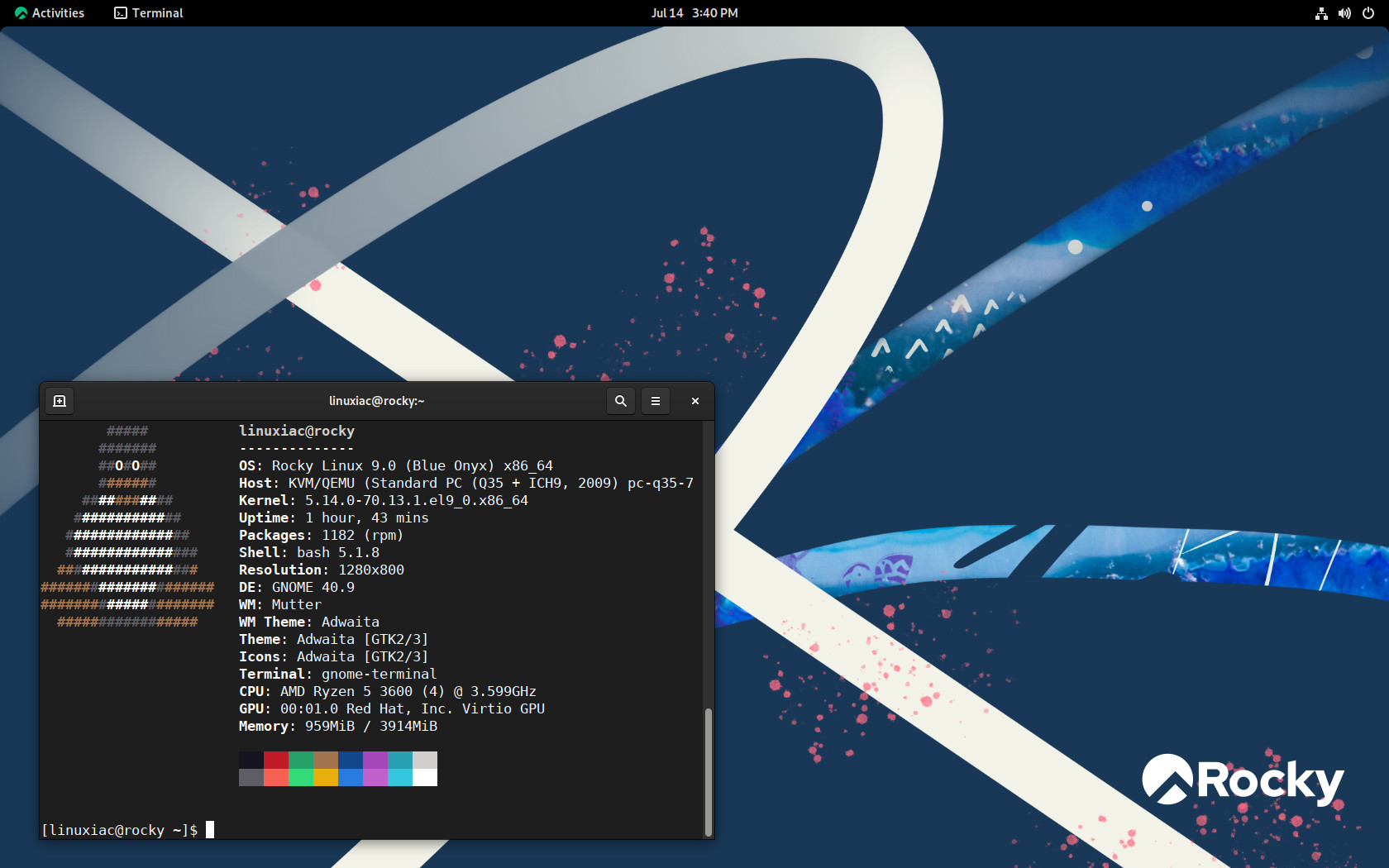 Rocky 9.4 x86 64 DVD screenshot 1