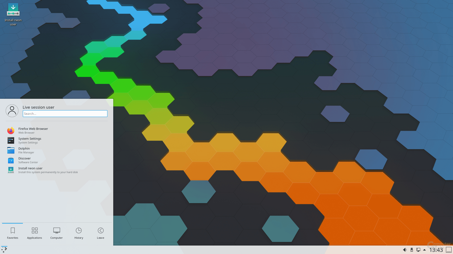 KDE Neon User 20231004 0909 ISO screenshot 1