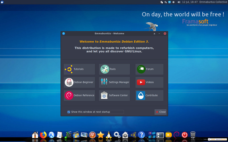 Emmabuntus DE3 RC i686 screenshot 1