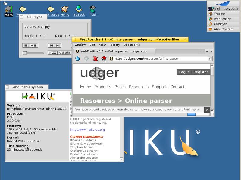 Haiku Nightly hrev52351-x86_64 Anyboot screenshot 2