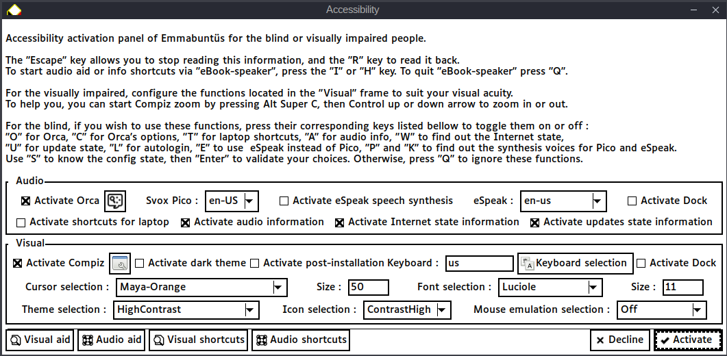 Emmabuntus DE5 (Debian Edition 5) 1.02 amd64 screenshot 1