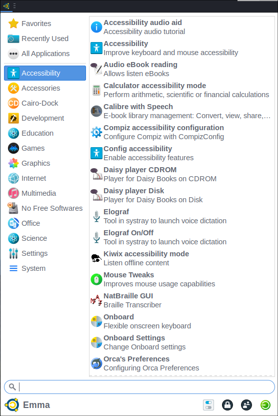 Emmabuntus DE5 (Debian Edition 5) 1.02 amd64 screenshot 2