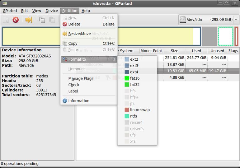 GParted Live 1.8.1-3 amd64 ISO screenshot 1