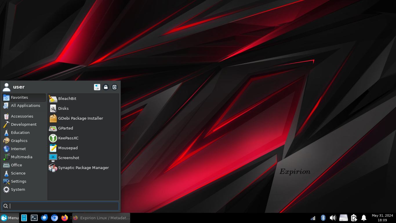 Expirion-6.0-Xfce-250717.iso screenshot 2