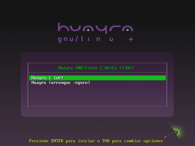 Huayra GNU/Linux v2.0alfa i386 screenshot 1