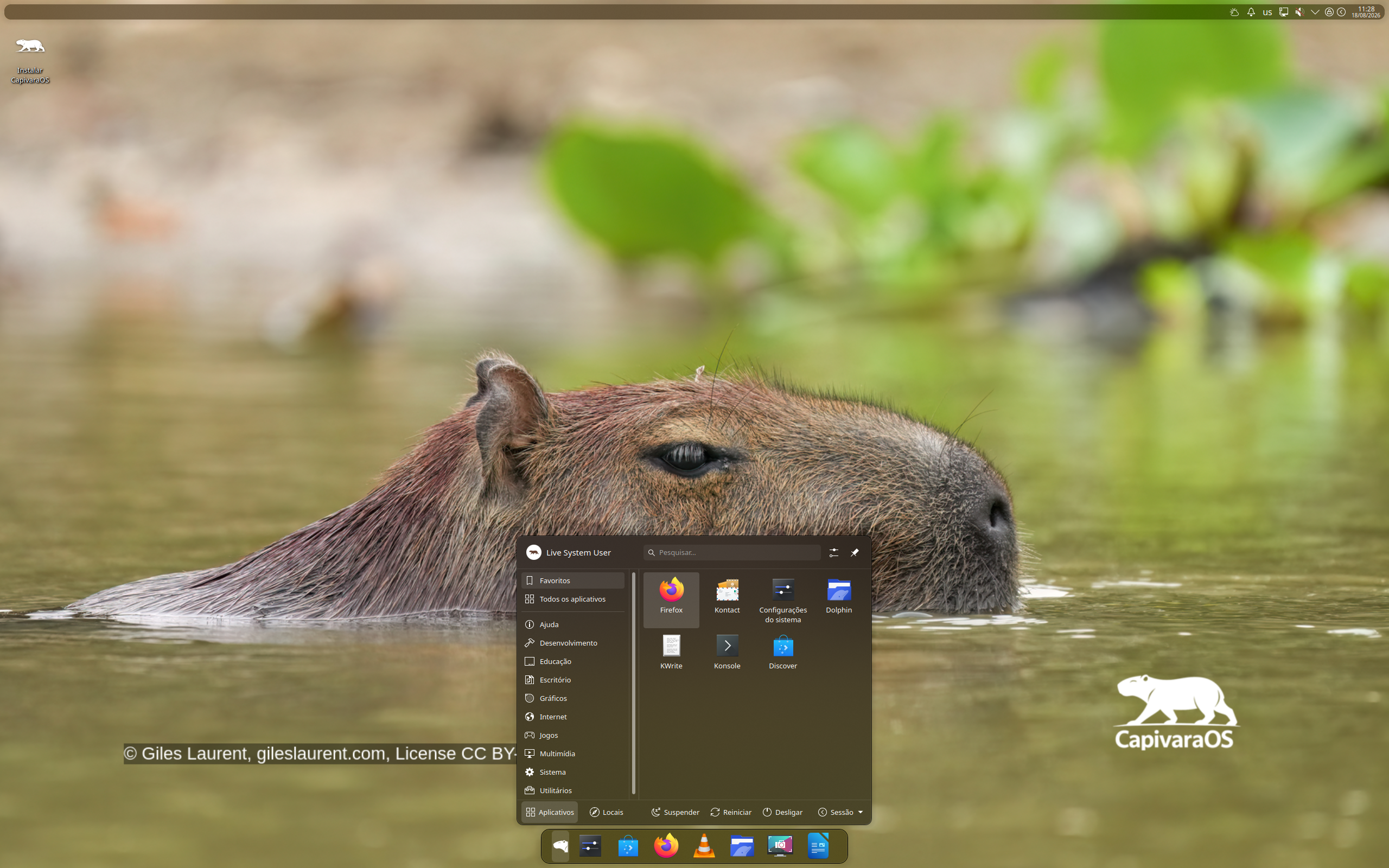 CapivaraOS-Snout-1.1.15-x86_64.iso screenshot 1
