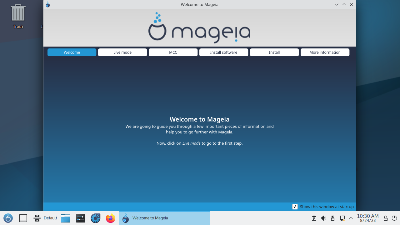 Mageia-10-Live-Plasma-x86_64 screenshot 1