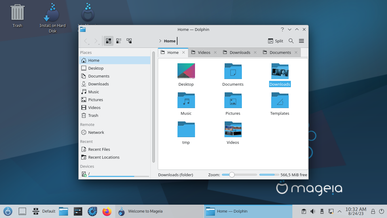 Mageia-10-Live-Plasma-x86_64 screenshot 2