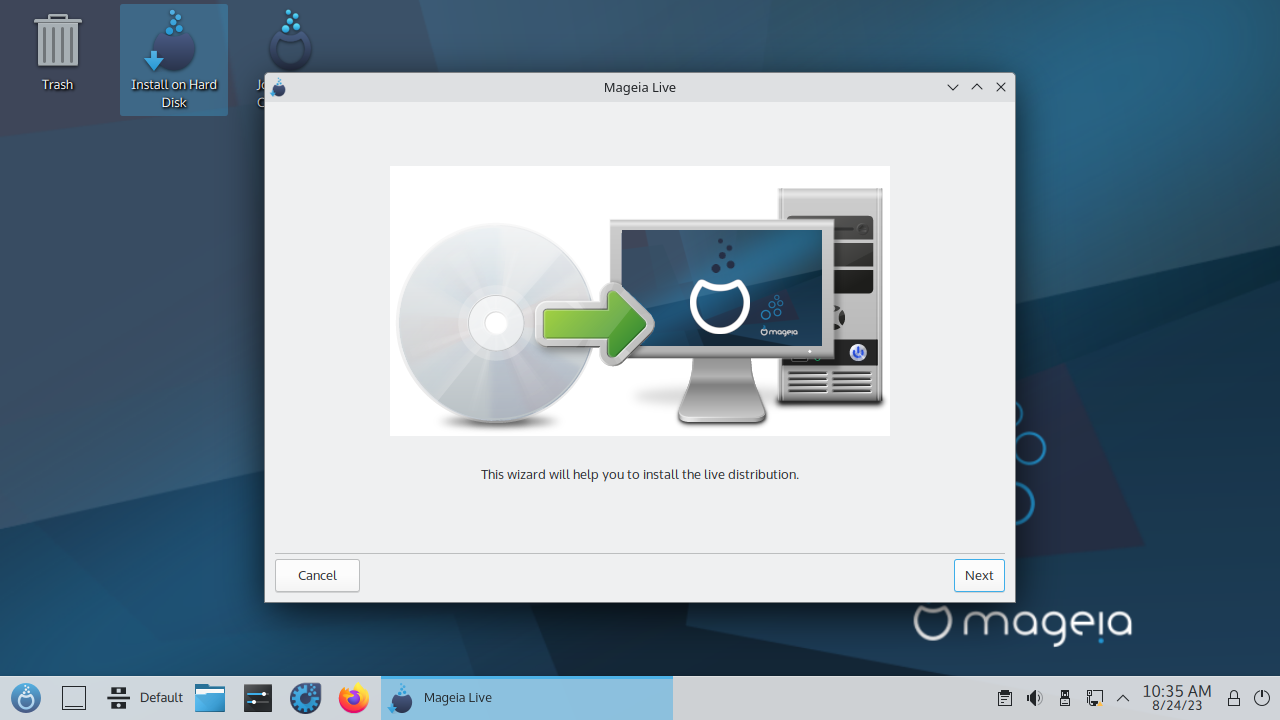 Mageia-10-Live-Plasma-x86_64 screenshot 3