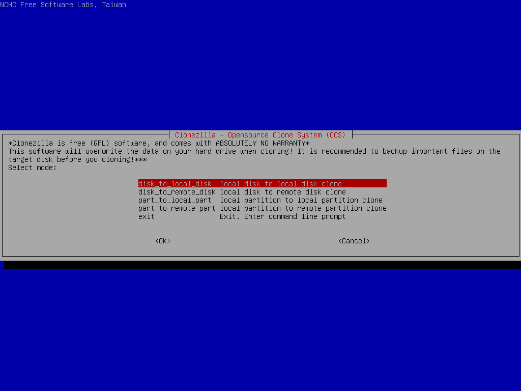 clonezilla-live-3.3.1-35-amd64.iso screenshot 1