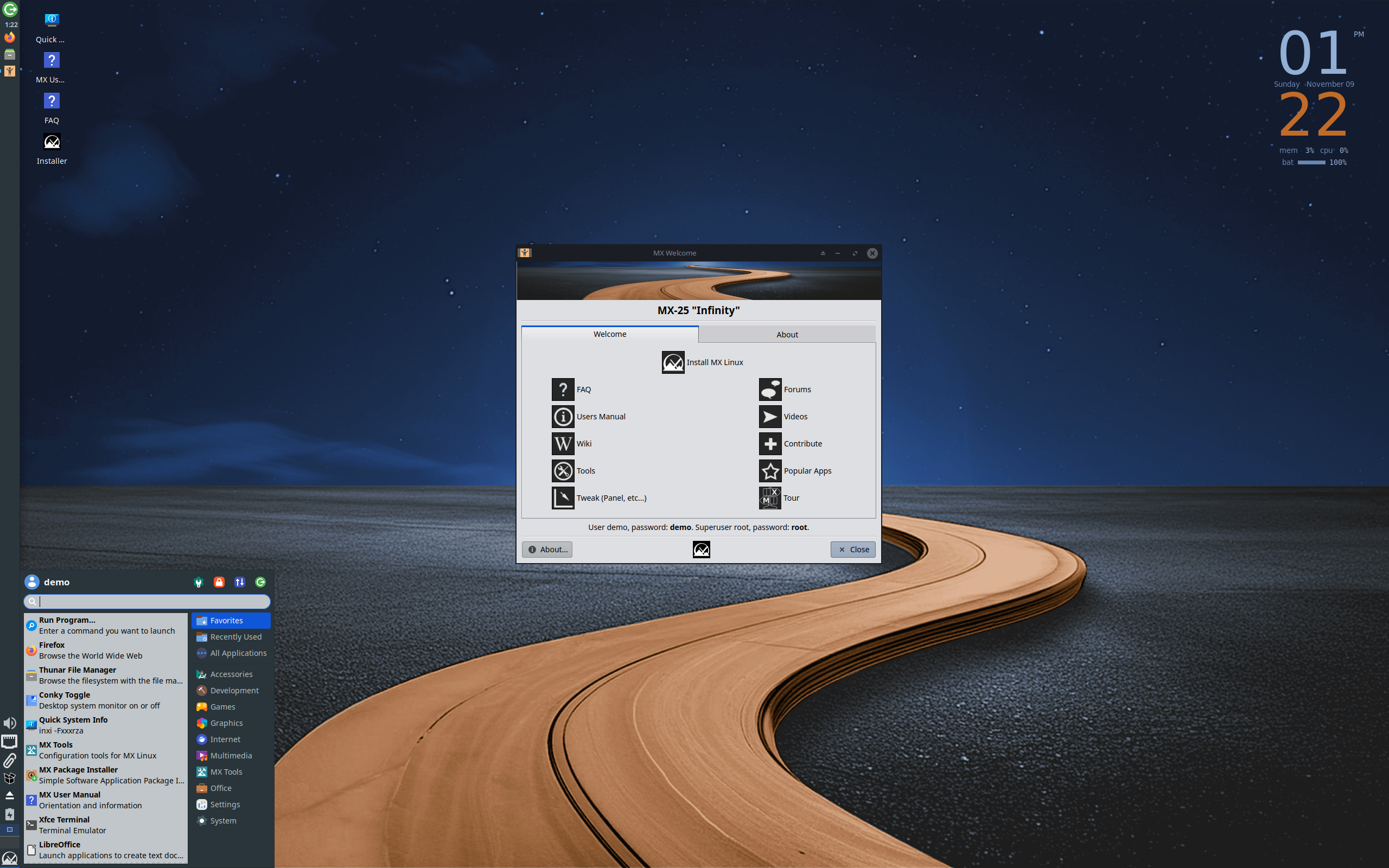 MX-25.1_Xfce_ahs_beta1_x64.iso screenshot 1