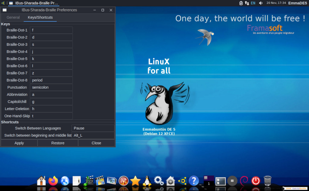 Emmabuntus DE5 (Debian Edition 5) 1.03 amd64 screenshot 1