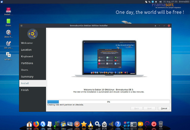 Emmabuntus DE3 1.00 X86 64 screenshot 1
