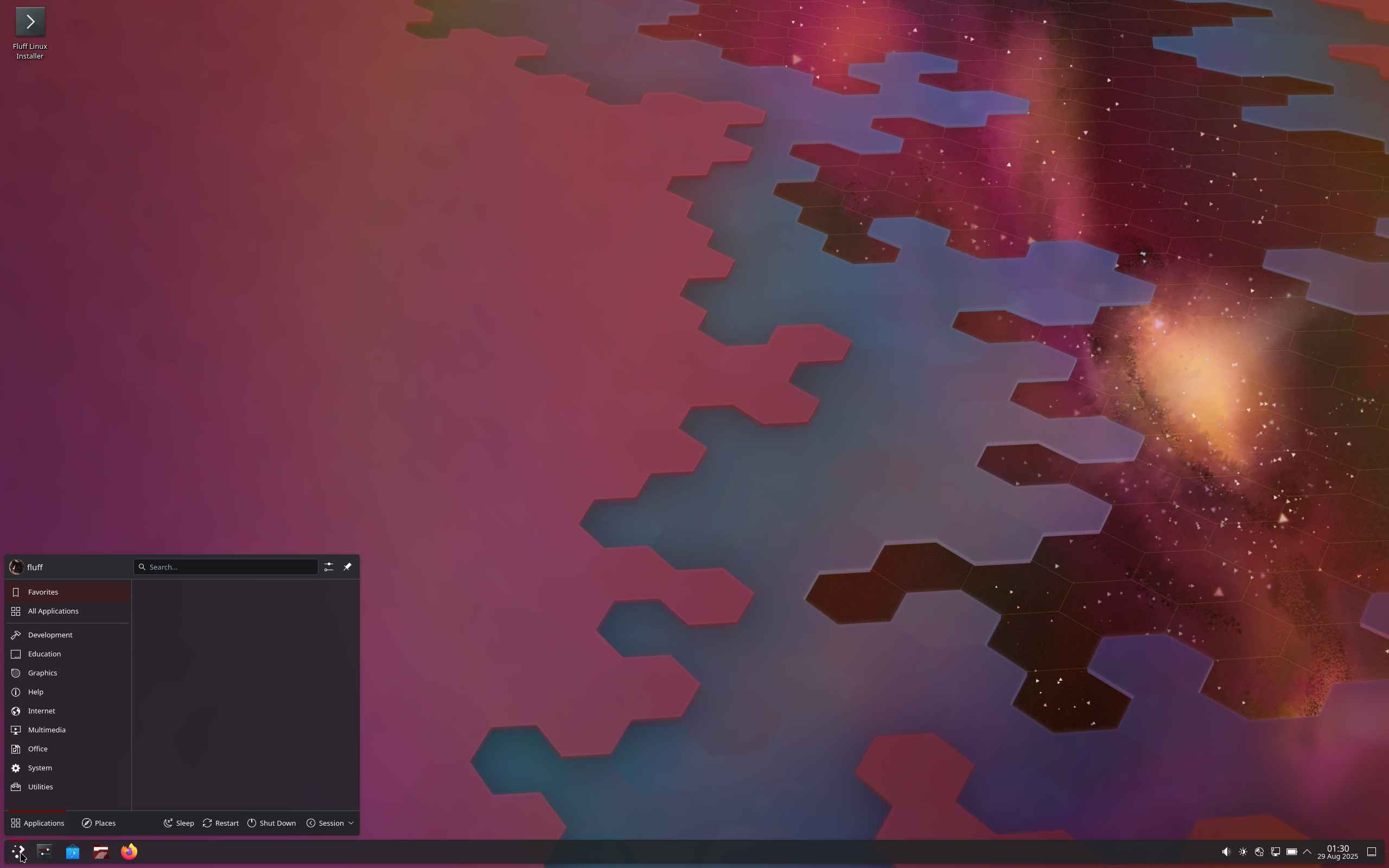 flufflinux-2026.02.18-x86_64.iso screenshot 1