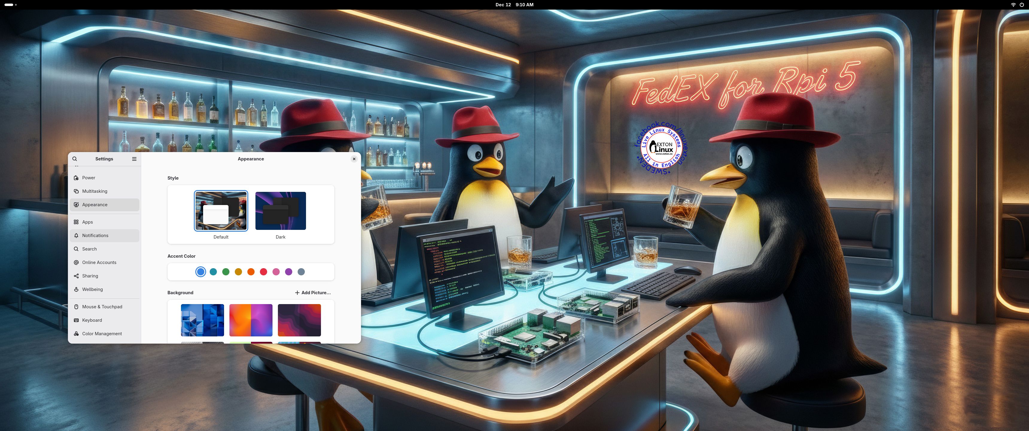 fedex-rpi5-fc43-gnome-aarch64-2180mb-251215.raw.xz screenshot 1