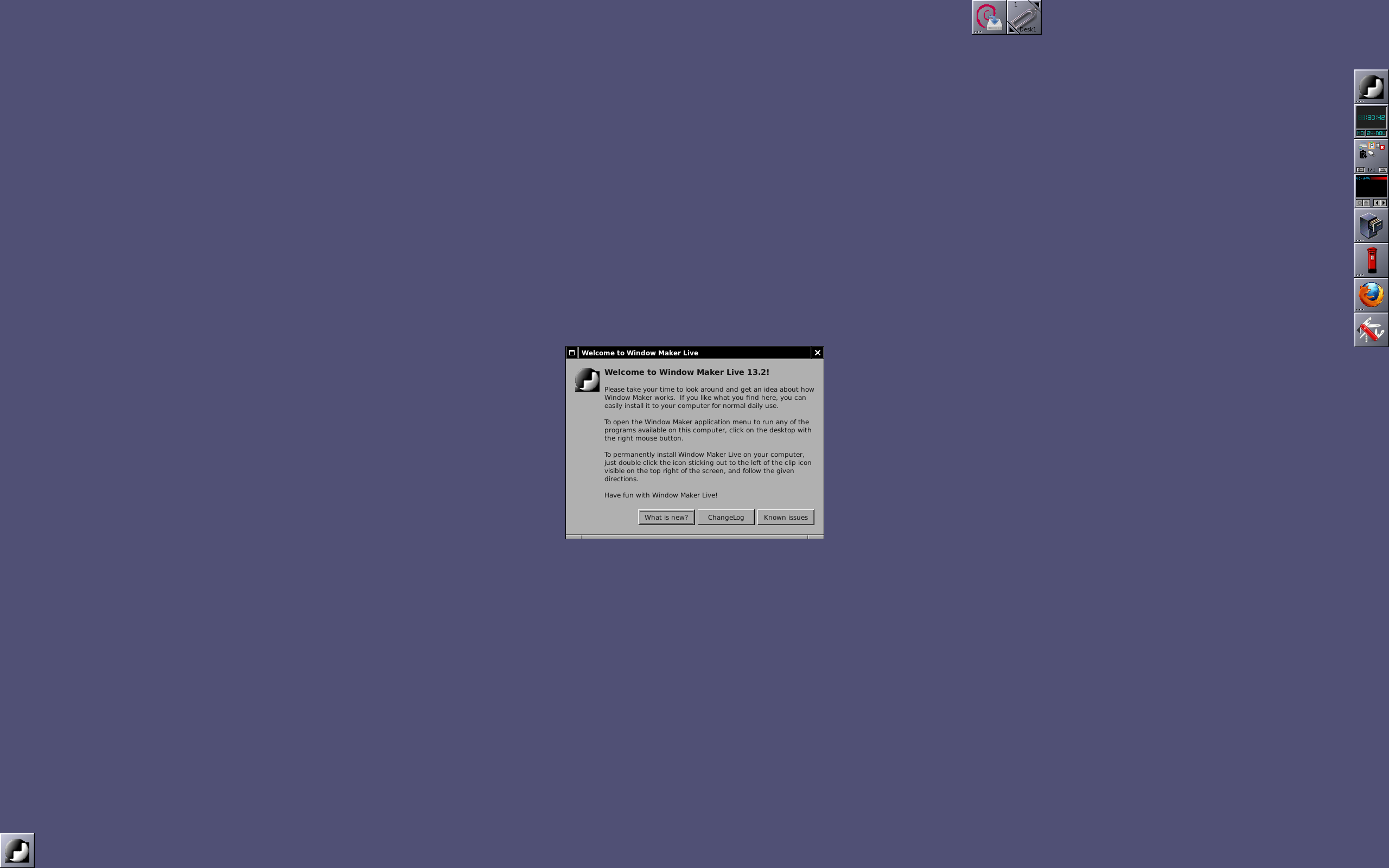wmlive-trixie_13.2-i386.iso screenshot 1