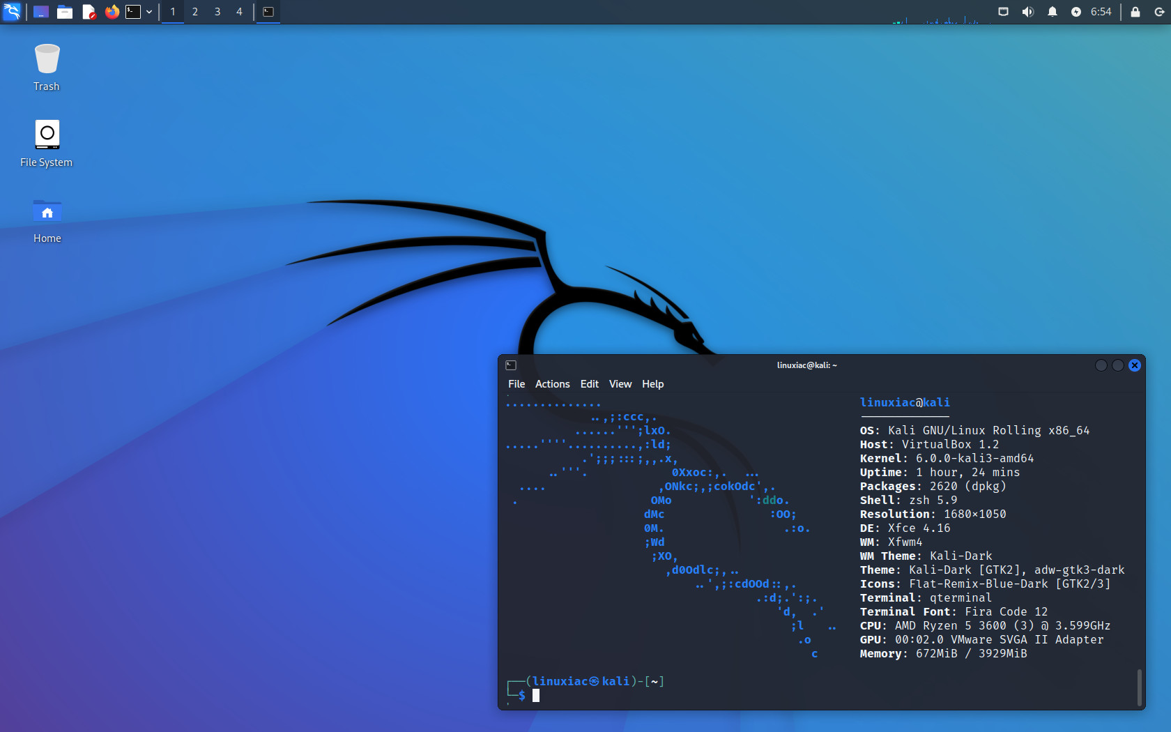 kali linux 2023.1 Generic Cloud AMD64 TAR XZ screenshot 1