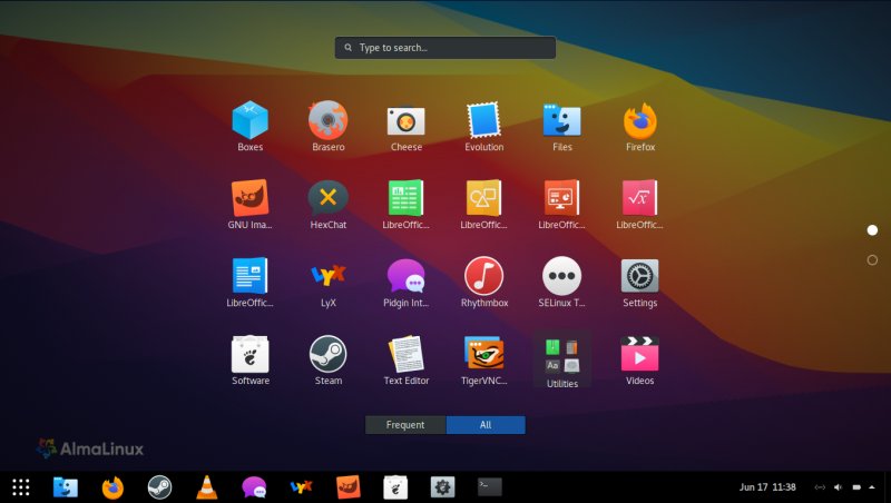 AlmaLinux 8.10 x86 64 screenshot 1