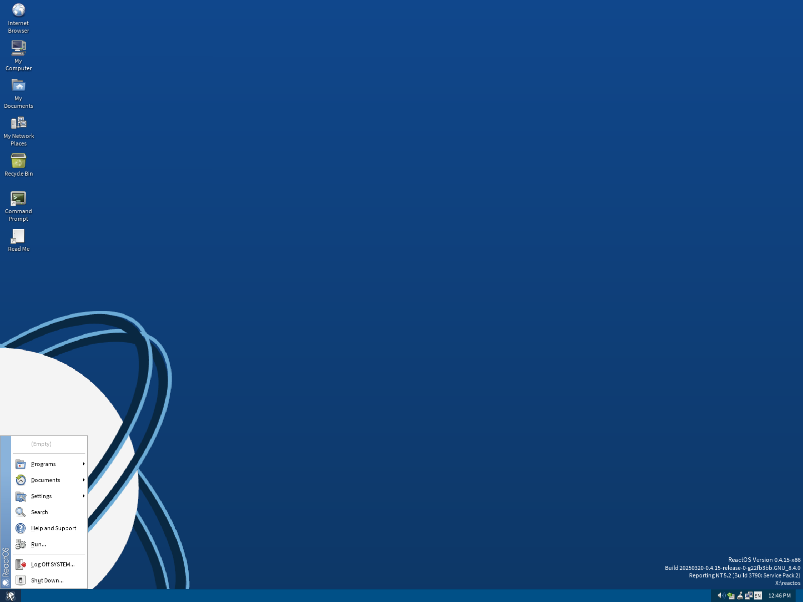 ReactOS-0.4.16-RC2-i386.iso screenshot 1