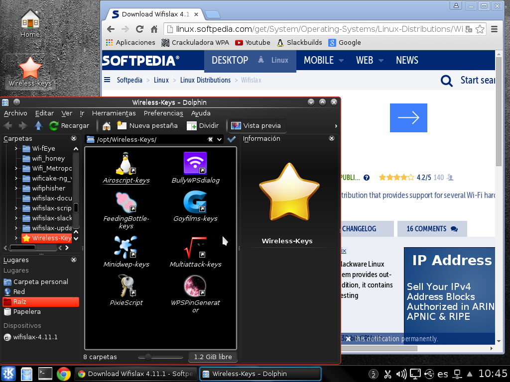 Wifislax 4.11.1 screenshot 2