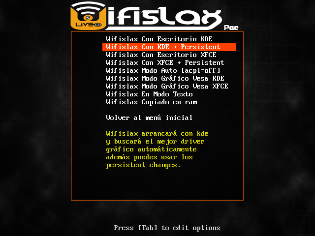 Wifislax 4.11.1 screenshot 3
