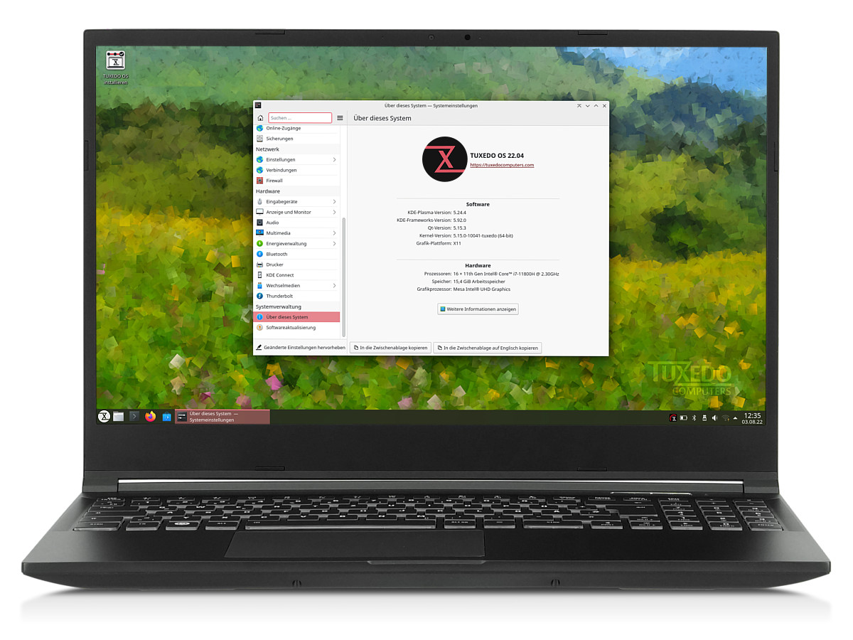 TUXEDO OS 1 - 202210101538 screenshot 1