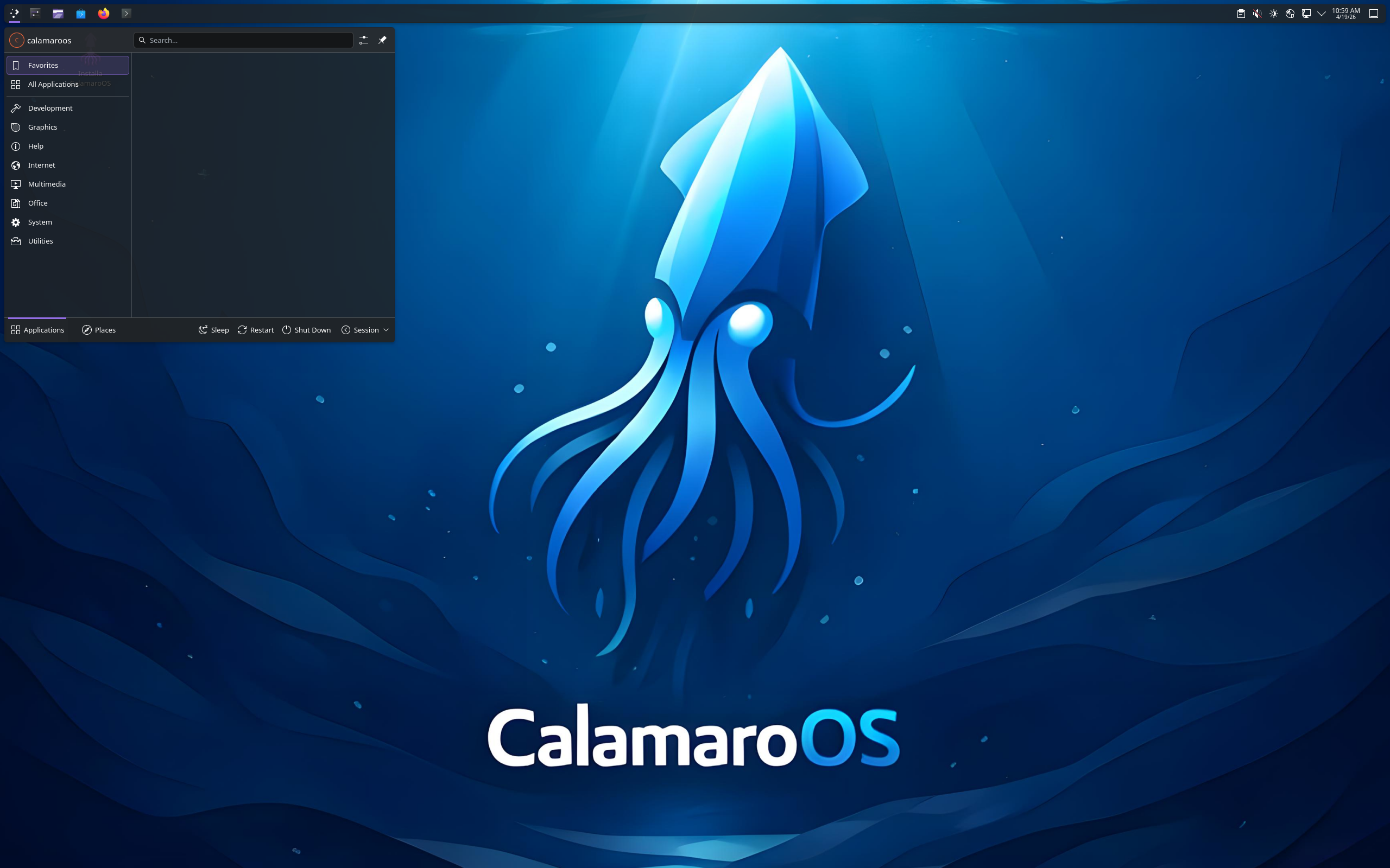 CalamaroOS-Plasma-systemd-20260705.zip screenshot 1