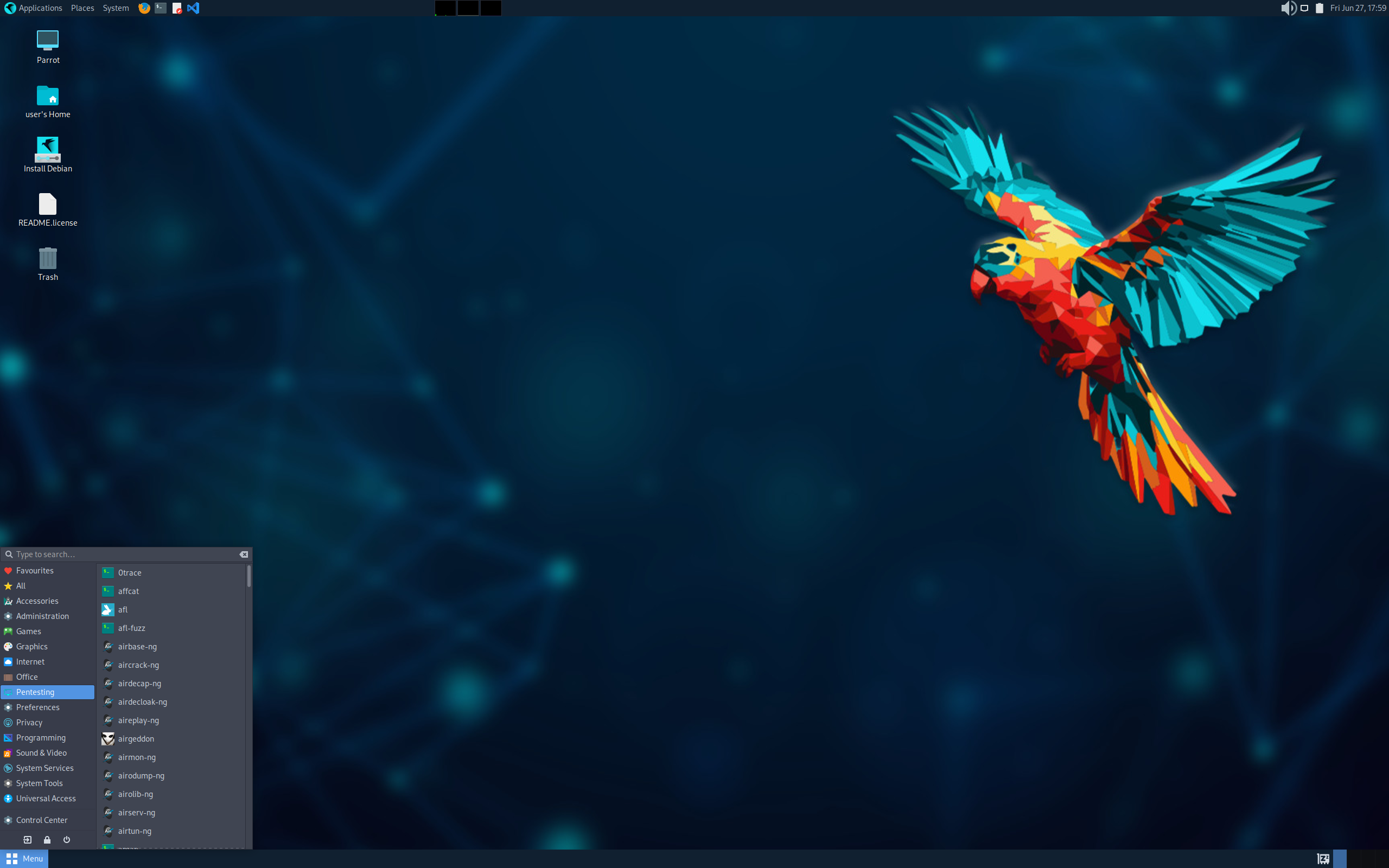 Parrot-security-6.4_amd64.iso screenshot 1