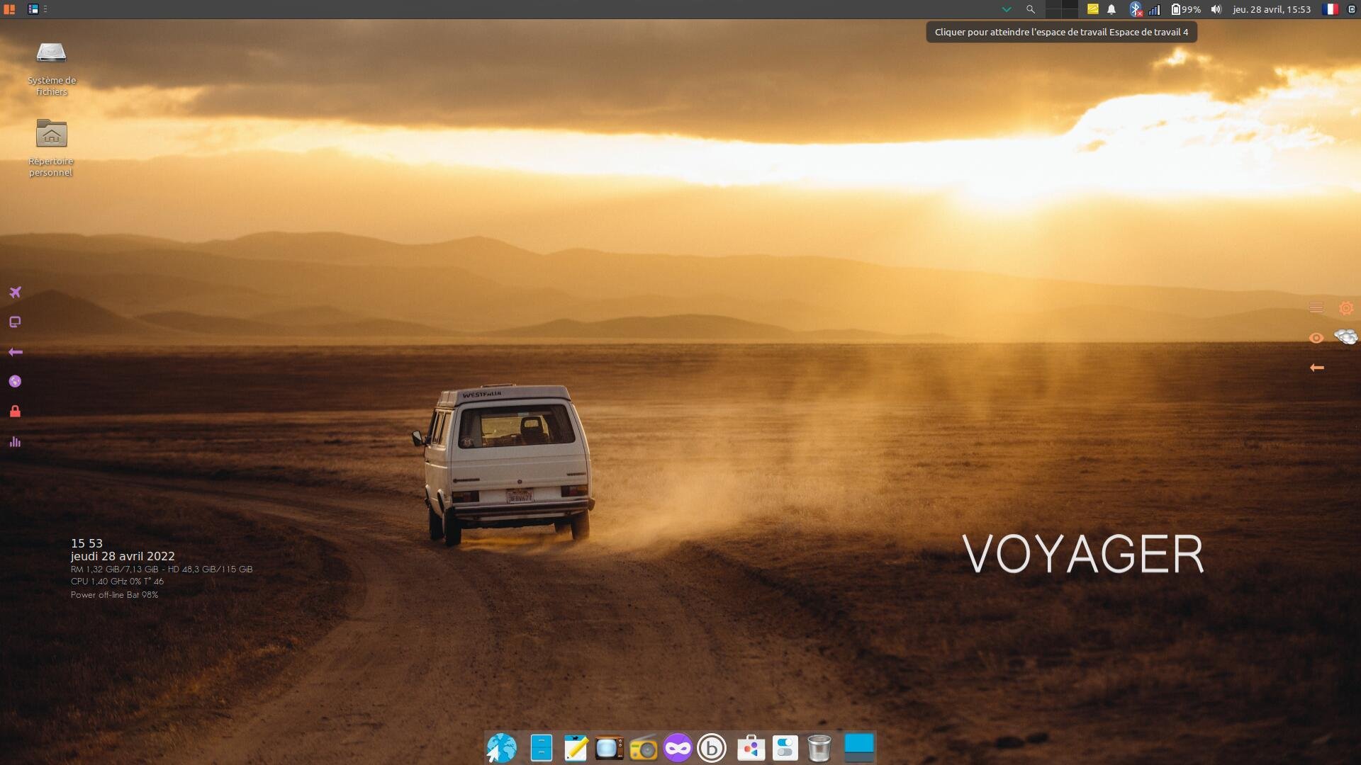 Voyager-13.1-debian-amd64.iso screenshot 1