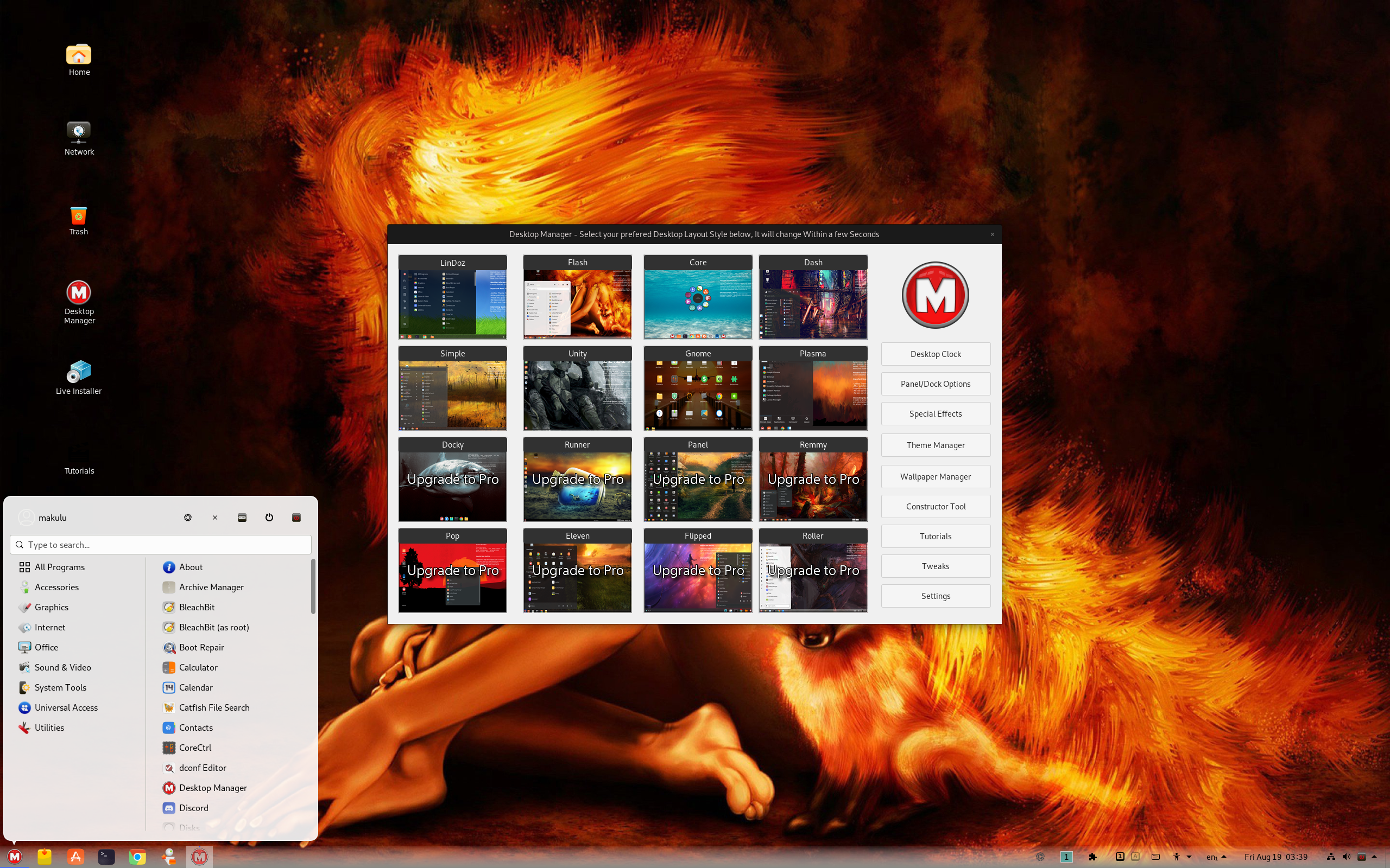 MakuluLinux-Shift-U-2022-12-04.iso screenshot 1