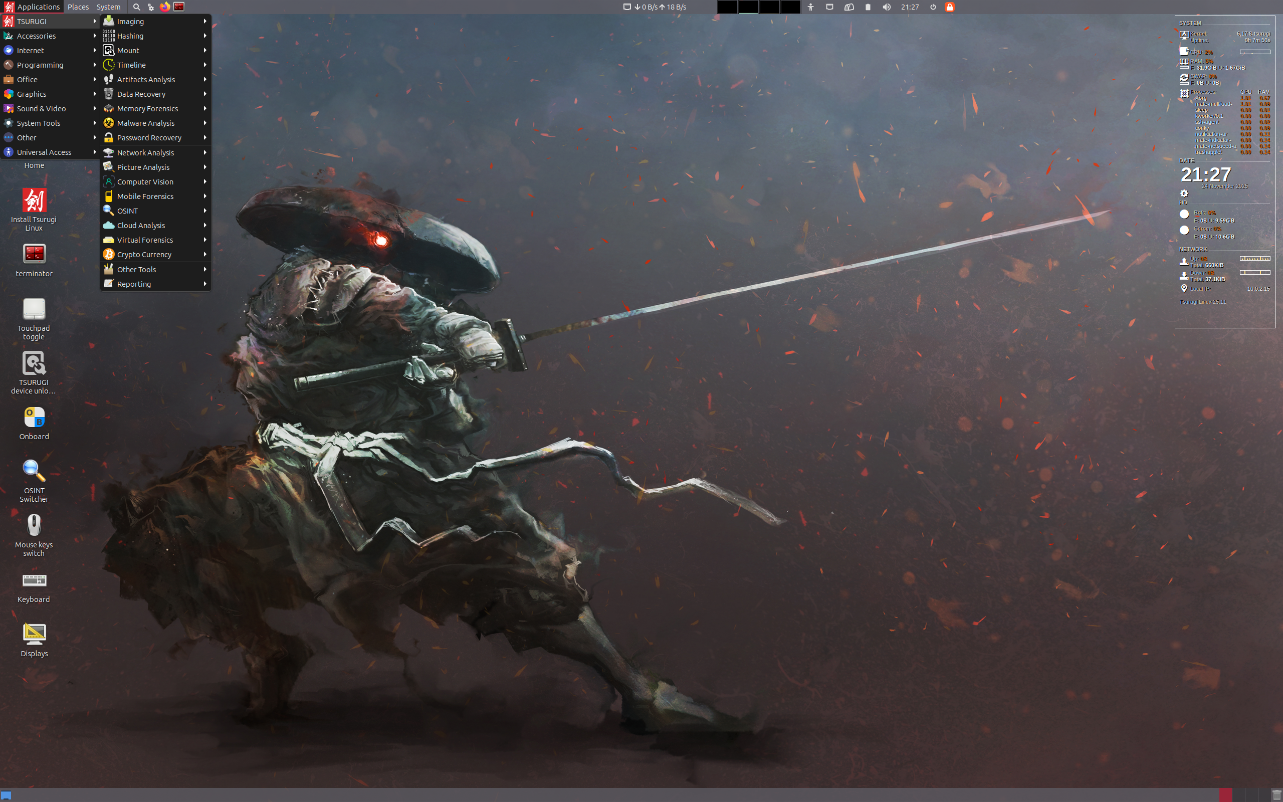 tsurugi_linux_25.11.iso screenshot 1