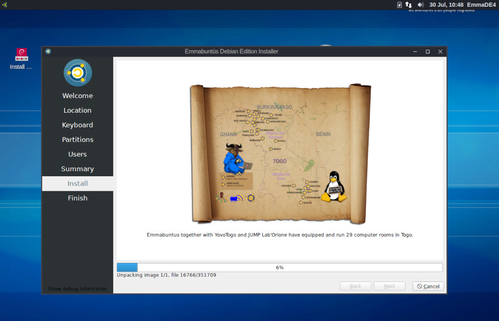 Emmabuntus DE4 1.02 i686 screenshot 1