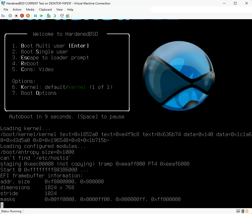Hardened BSD 15.3 mini-memstick.img screenshot 1