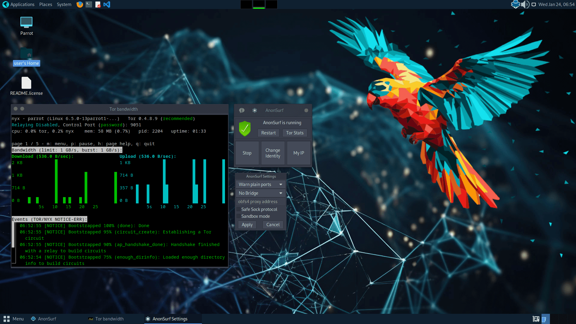 Parrot Home 6.1 RPI IMG XZ screenshot 1