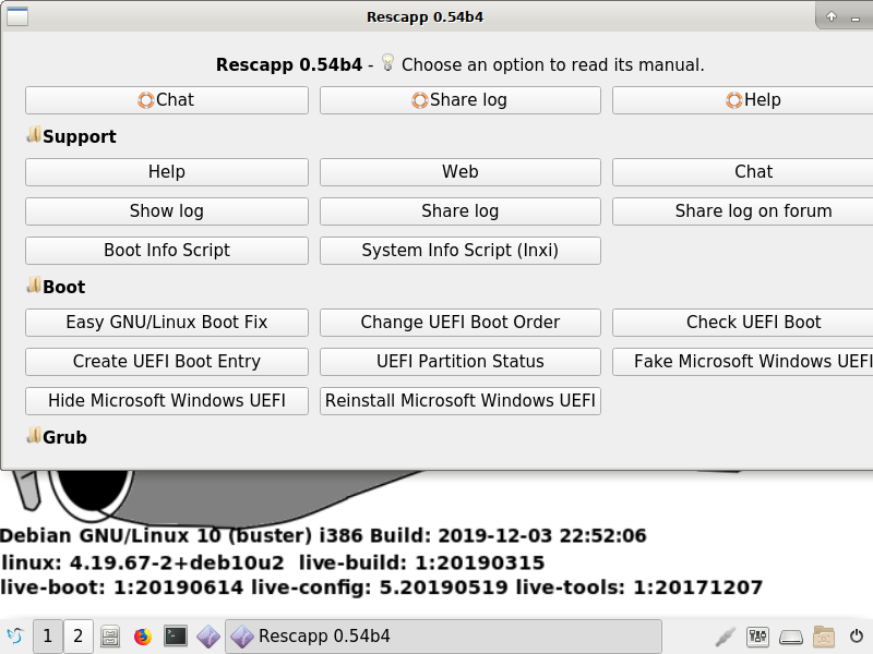  rescatux-0.72-beta6.iso	 screenshot 1
