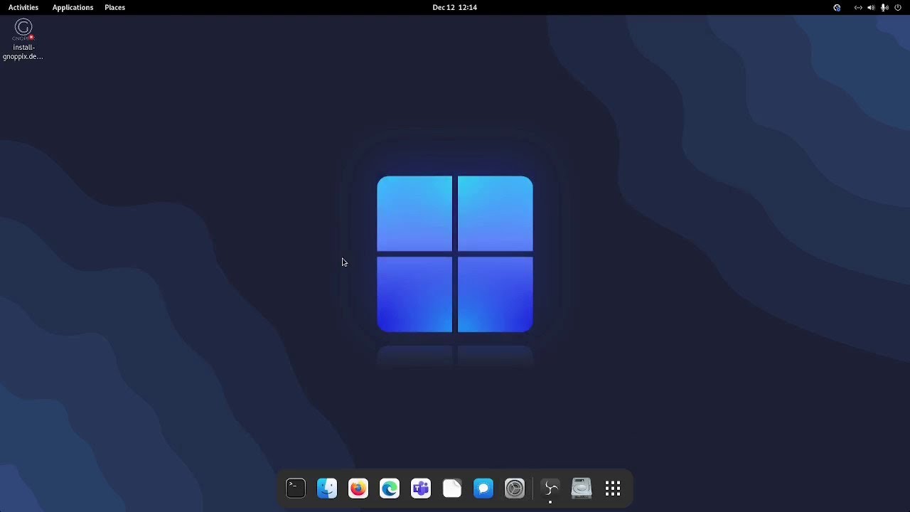 Gnoppix 24 Core Gnome Desktop amd64 ISO screenshot 1