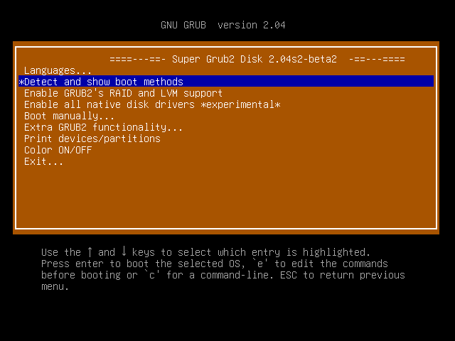 supergrub2-2.04s2-beta2-multiarch-USB.img.zip screenshot 1