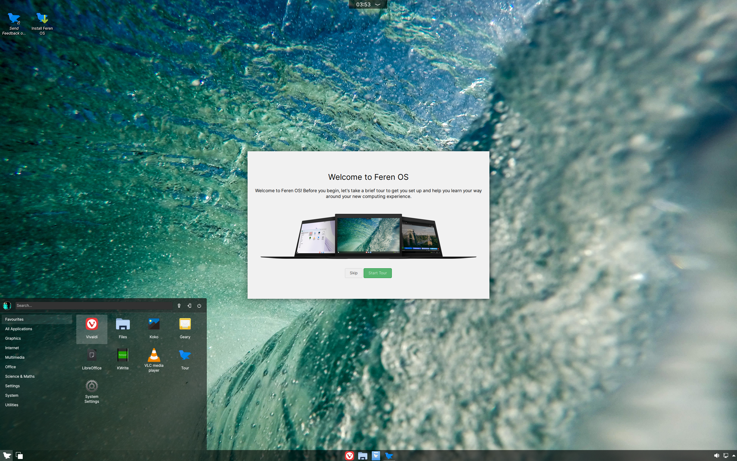 Feren-OS-standarddt.iso screenshot 1
