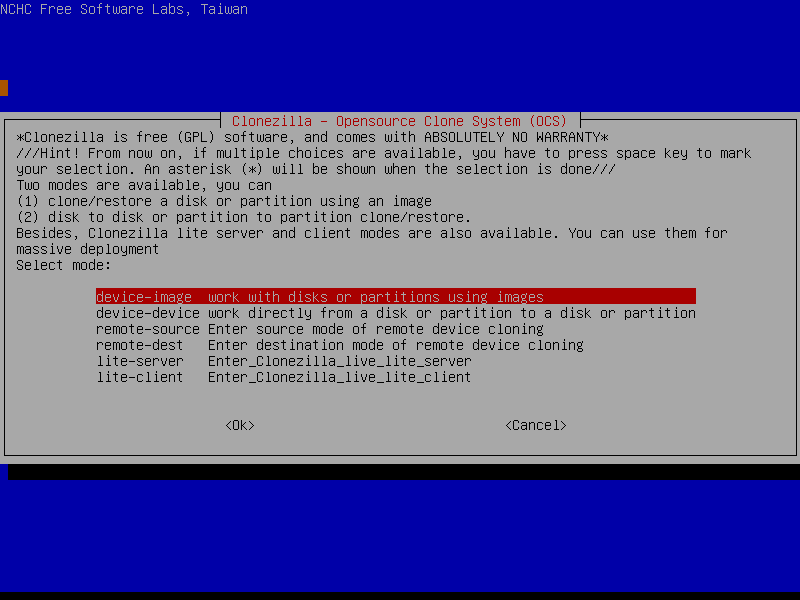 clonezilla-live-2.6.5-1-amd64.iso screenshot 1