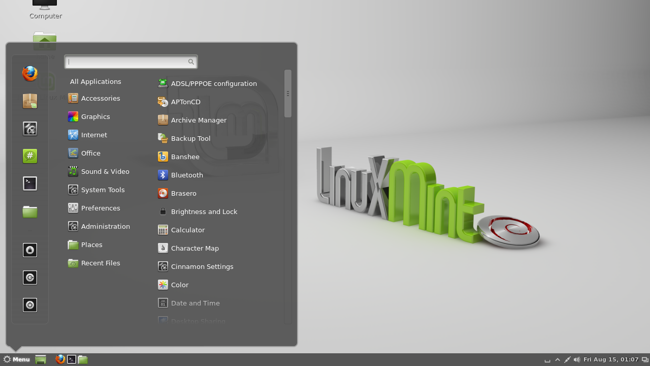 linuxmint-201303-cinnamon-dvd-64bit.iso screenshot 1