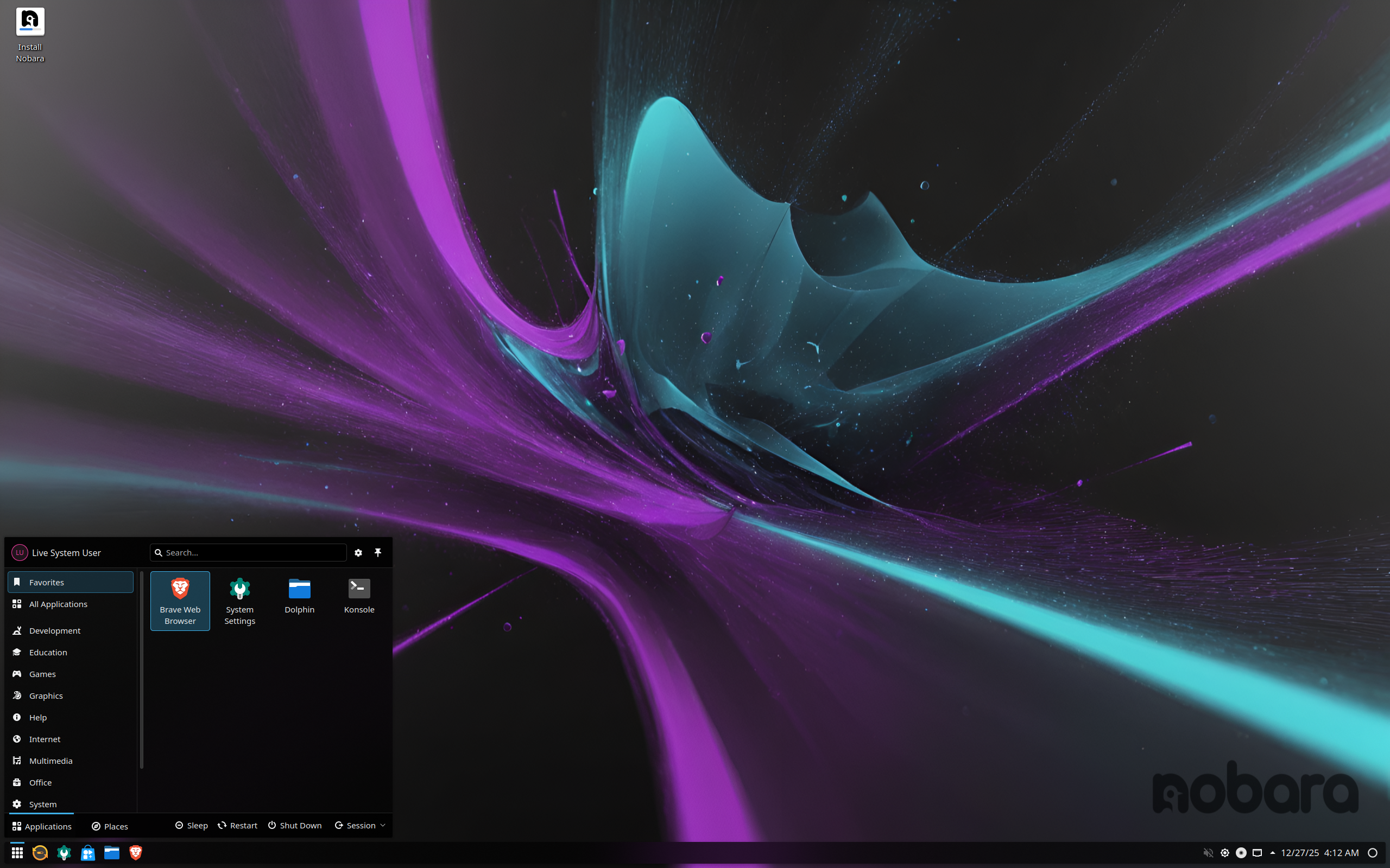 Nobara-43-Steam-HTPC-2025-12-26.iso screenshot 1