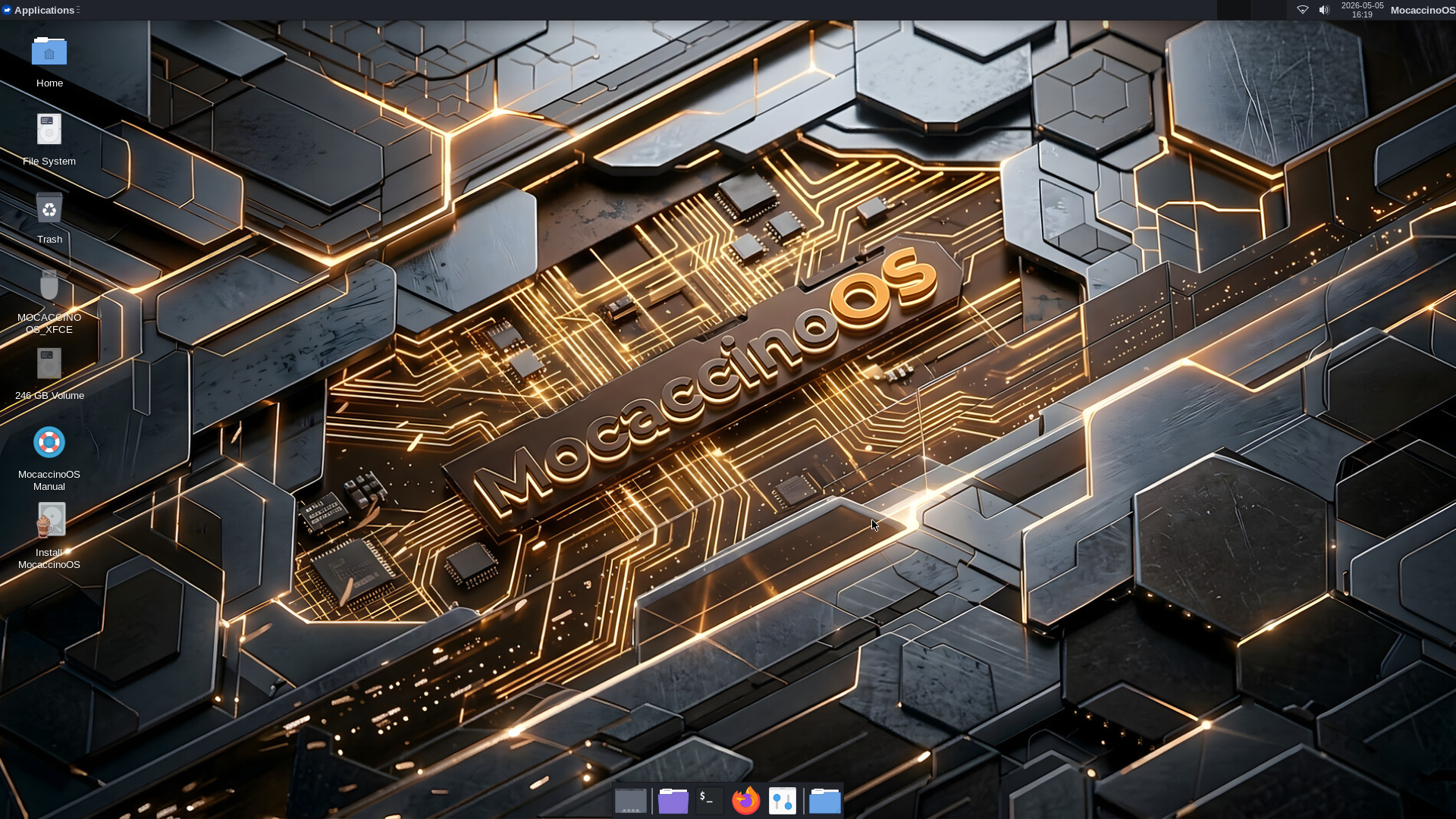 MocaccinoOS-XFCE-0.20260601.iso screenshot 1