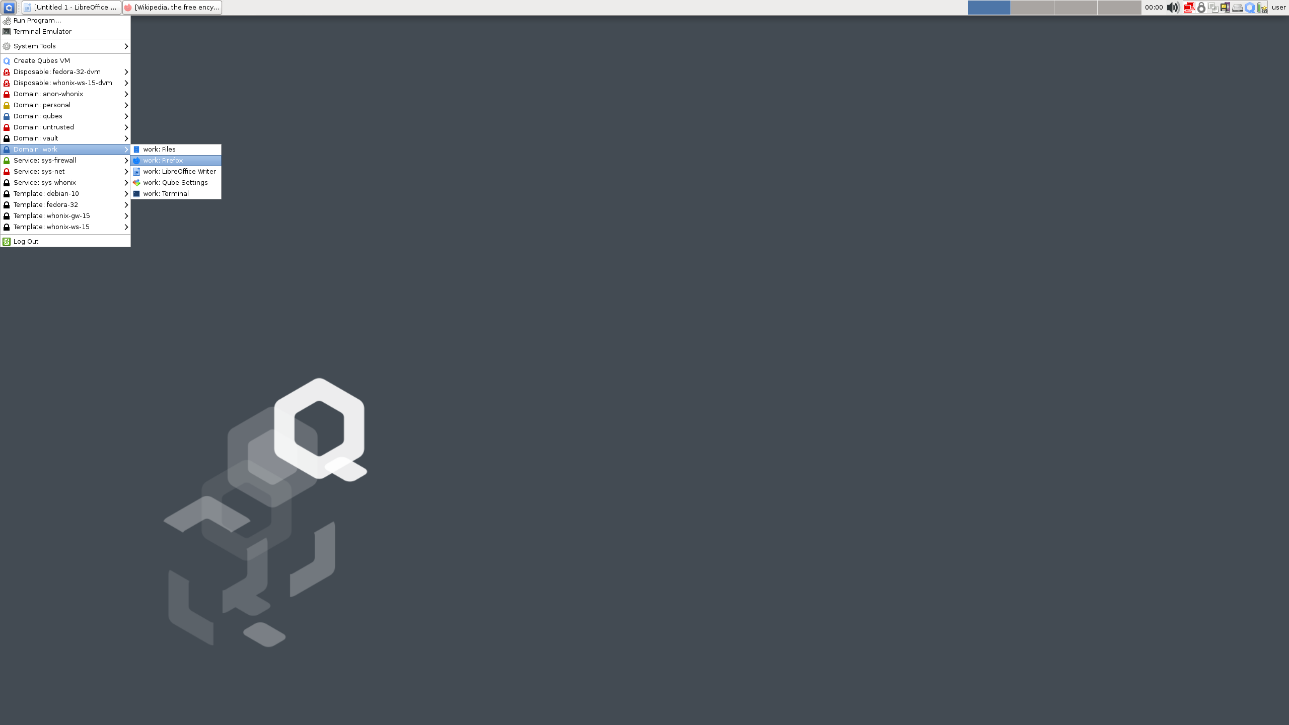 Qubes-R4.2.3-x86_64 screenshot 1