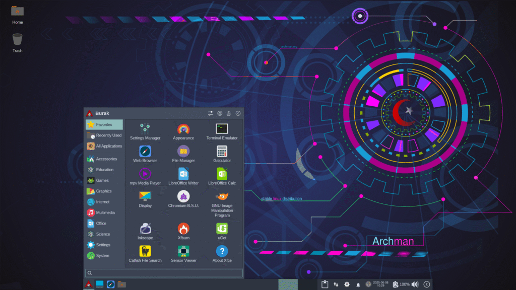Archman_Xfce-20251008.iso screenshot 1