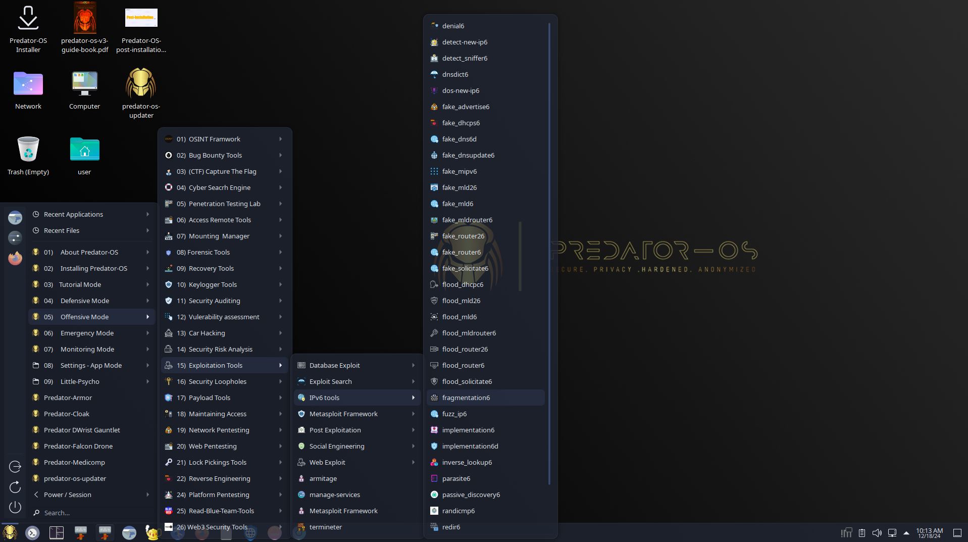 Predator-OS-v3.5-amd64-HomeEdition-MAC.iso screenshot 2