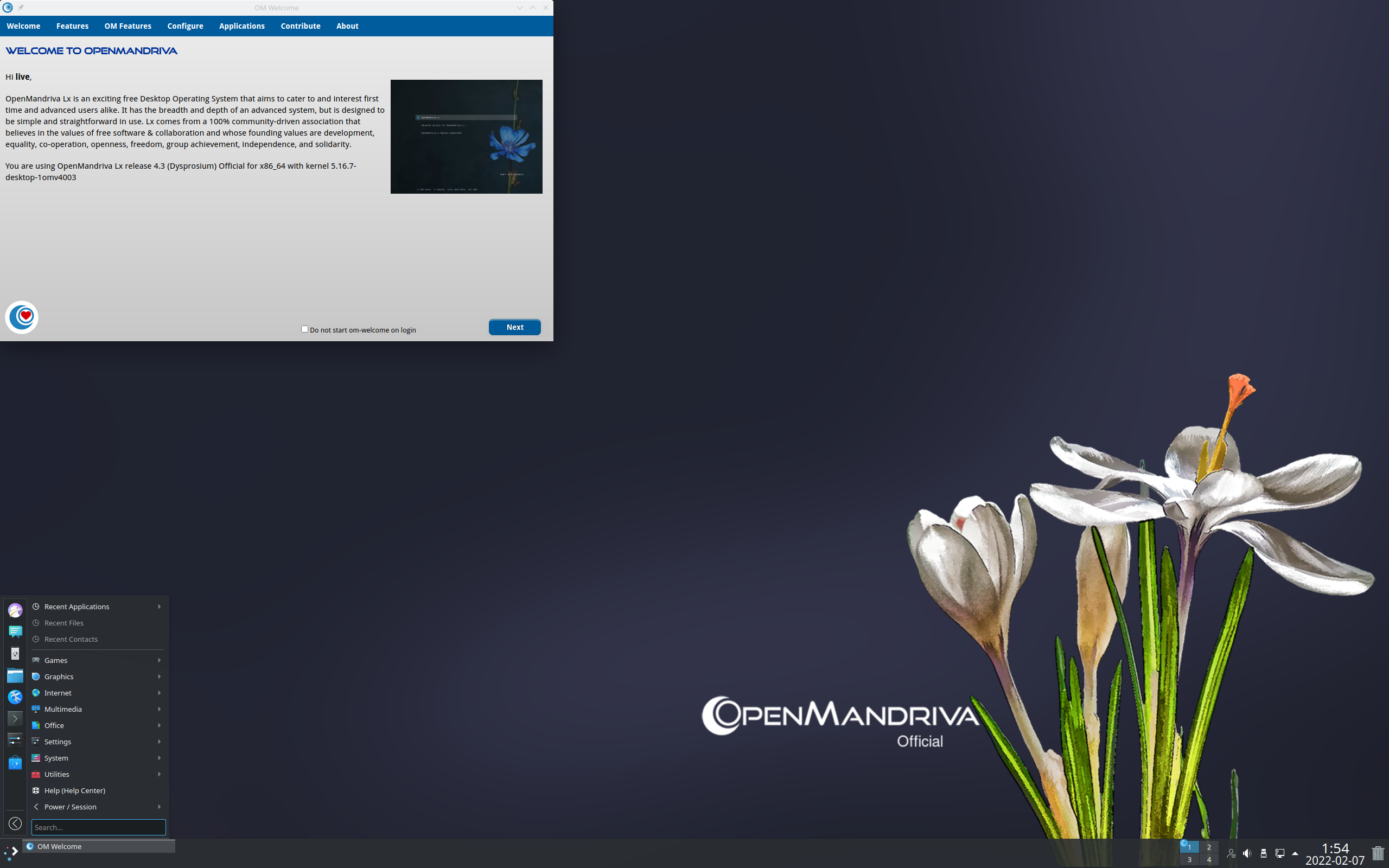 OpenMandrivaLx.4.3-plasma.x86_64.iso screenshot 1