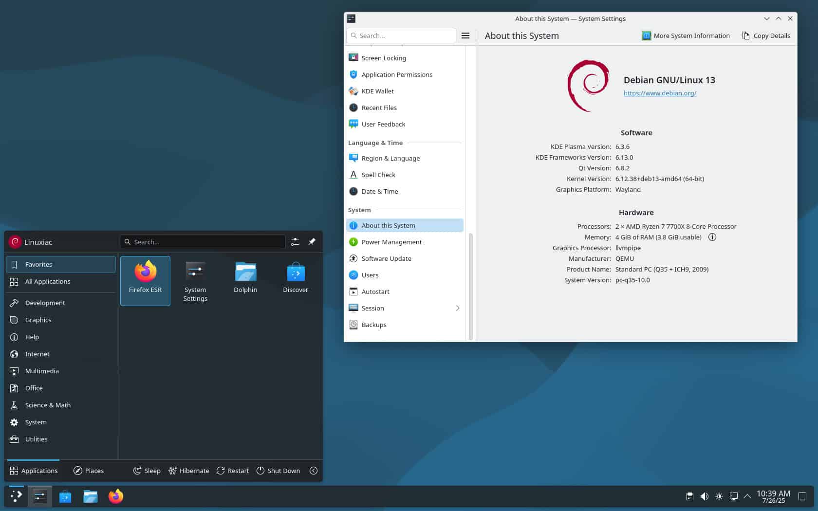 debian-live-13.5.0-amd64-kde.iso screenshot 1