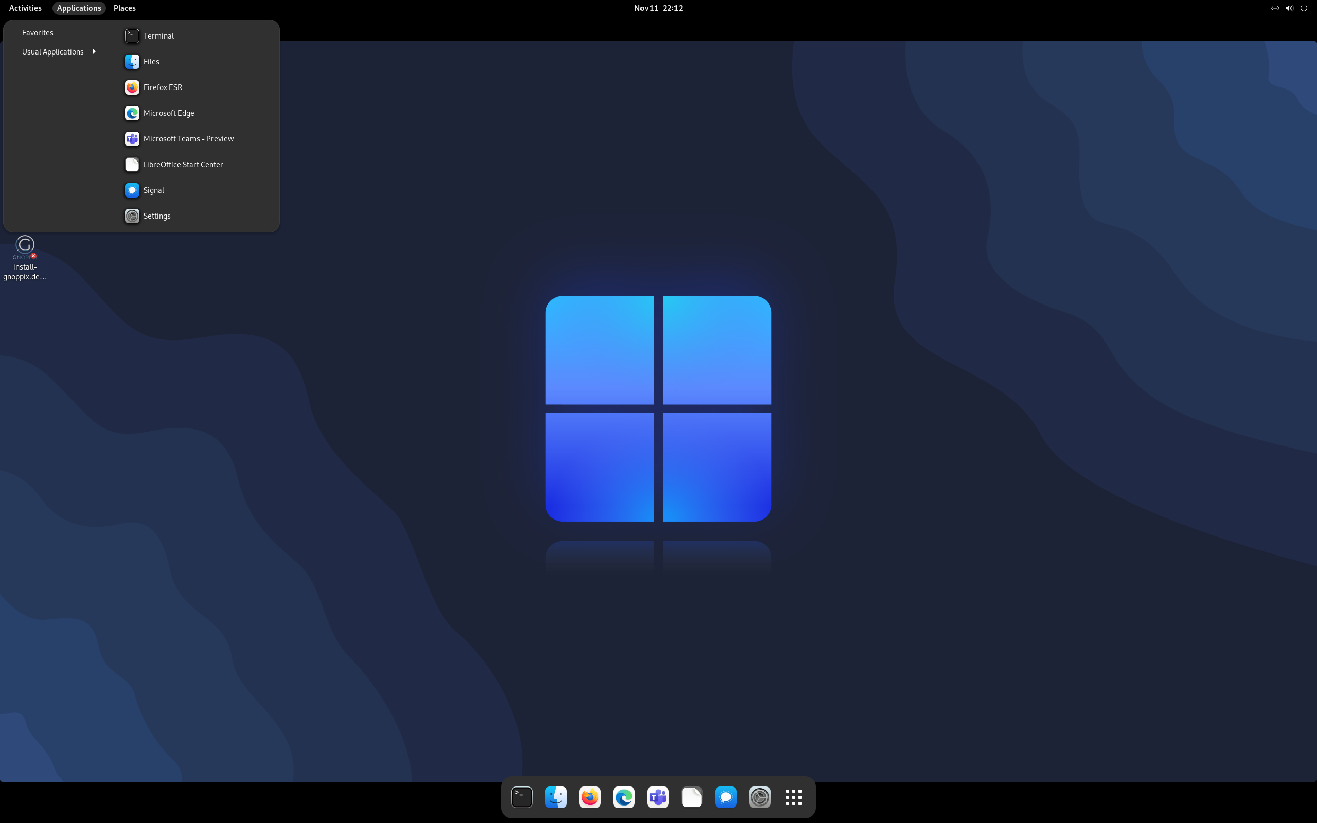 gnoppix-22.12-amd64.iso screenshot 1